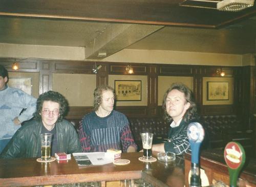 Noel Rdding, Eric Bell and Mitch Mitchell at Shanleys 1990