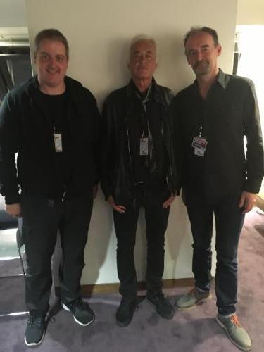 With Jimmy Page in London